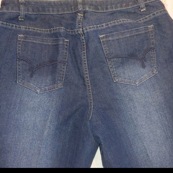 Fashion Bug Dark Blue Boot Cut Jeans - Picture 6 of 9
